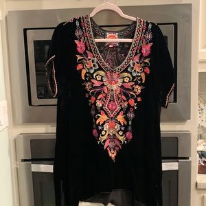 Johnny Was velvet top